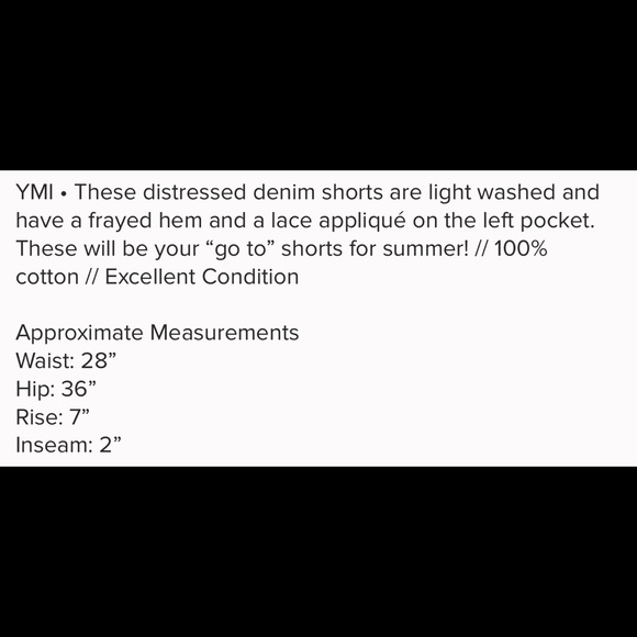 YMI Distressed Denim Shorts - Picture 7 of 7